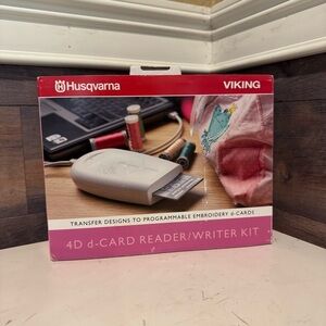 Husqvarna Viking D CARD READER WRITER Kit Embroidery Software 4 Windows 95 98 XP
